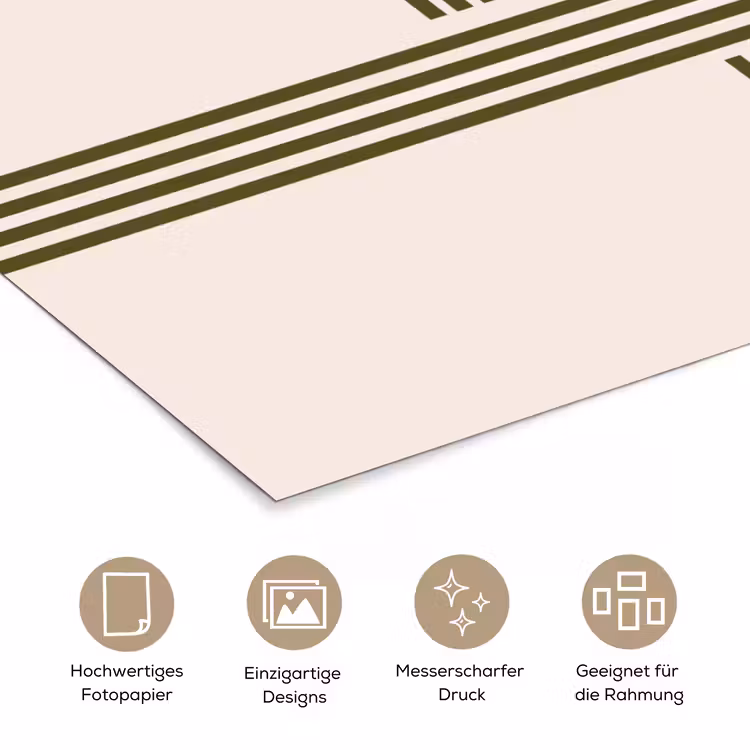 Abstract - Vormen - Modern - Groen poster papier klein -tcloseup_DE
