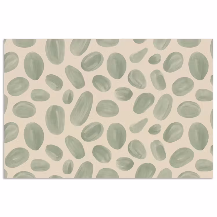 Abstract - Patroon - Organisch - Groen - Modern poster papier klein -3d