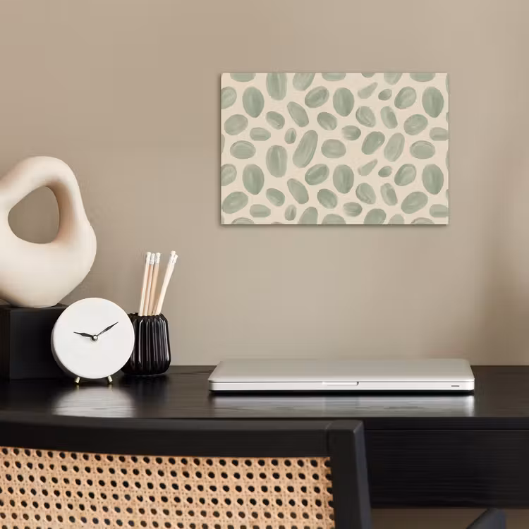 Abstract - Patroon - Organisch - Groen - Modern poster papier klein -sfeer1