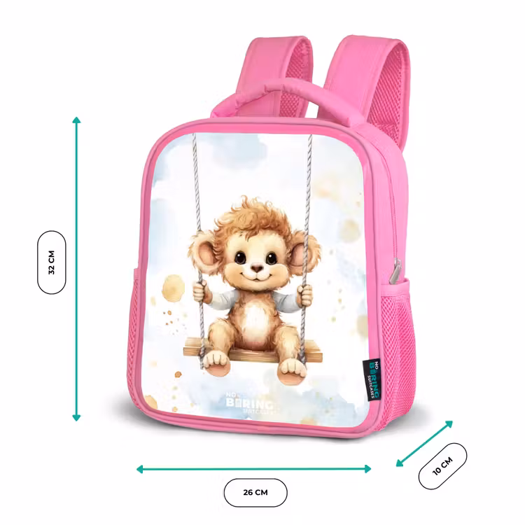 Axel aapje Kinderrugzak - Roze middel -productfoto_formaten