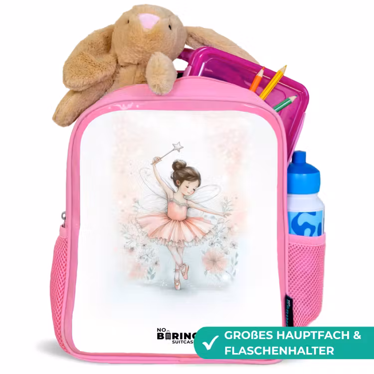 Ballerina - Elf - Fee Kinderrugzak - Roze middel -inhoud_DE