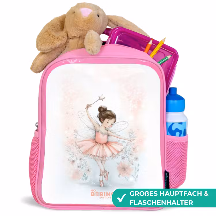 Ballerina - Elf - Fee Kinderrugzak - Roze middel -inhoud_DE