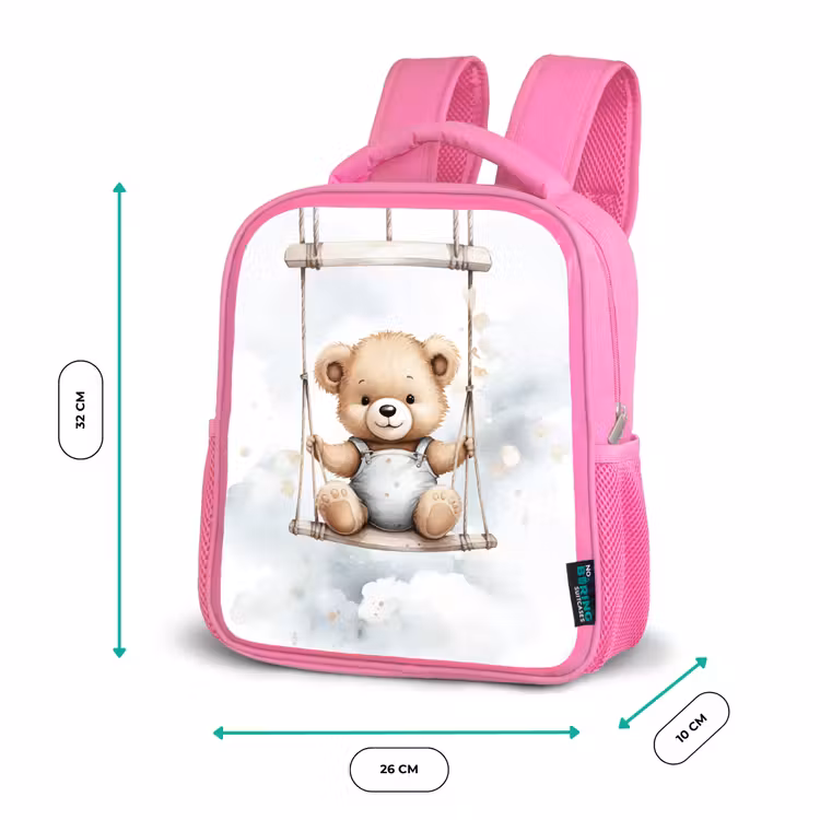 Beer - Baby - Dier - Kinderen Kinderrugzak - Roze middel -productfoto_formaten