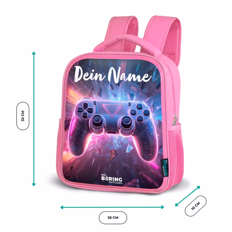 Controller - Neon - Game Kinderrugzak - Roze middel -productfoto_formaten
