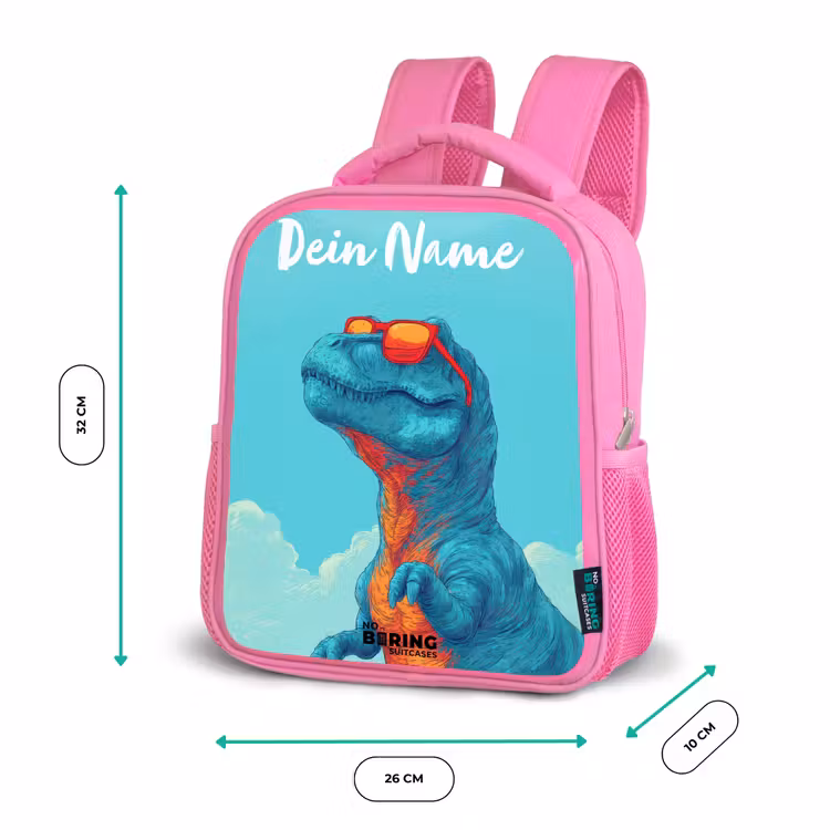 Dino - Zonnebril - Blauw Kinderrugzak - Roze middel -productfoto_formaten