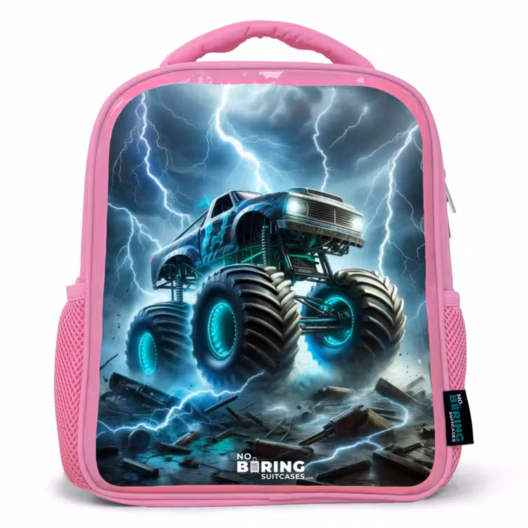 Thunder Wheels Kinderrugzak - Roze middel -3d