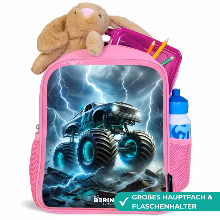 Thunder Wheels Kinderrugzak - Roze middel -inhoud_DE