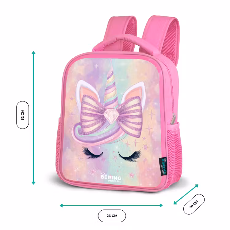 Eenhoorn Kinderrugzak - Roze middel -productfoto_formaten