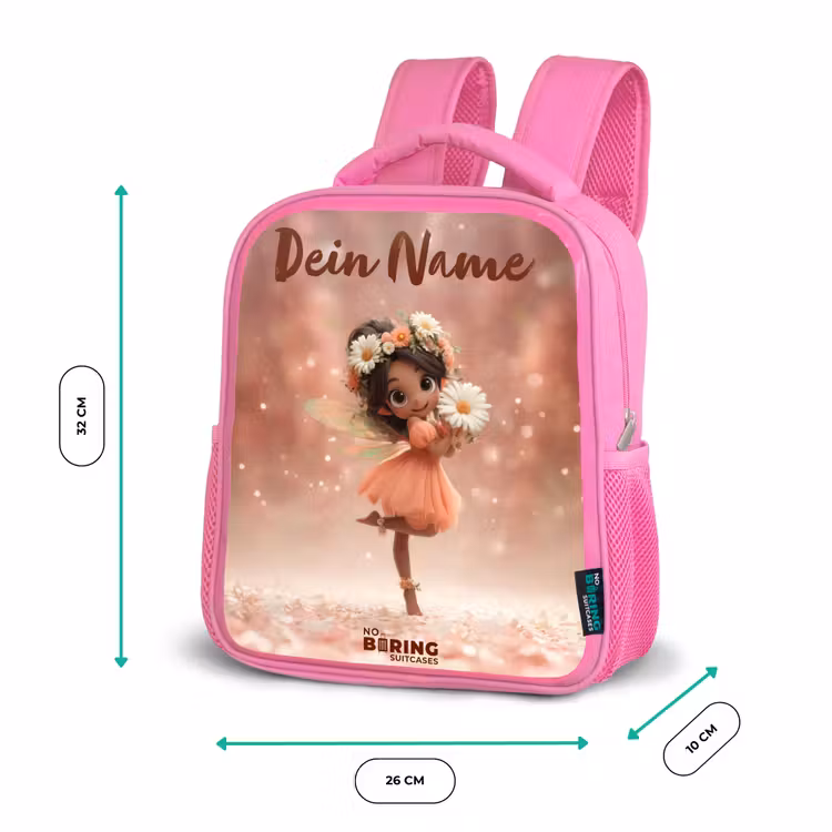 Fee met madeliefjes Kinderrugzak - Roze middel -productfoto_formaten