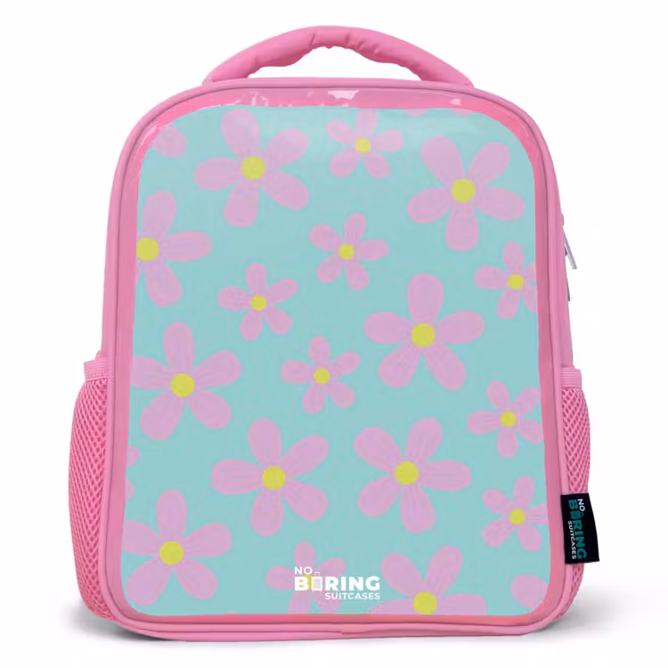 Madeliefjesmania mint Kinderrugzak - Roze middel -3d