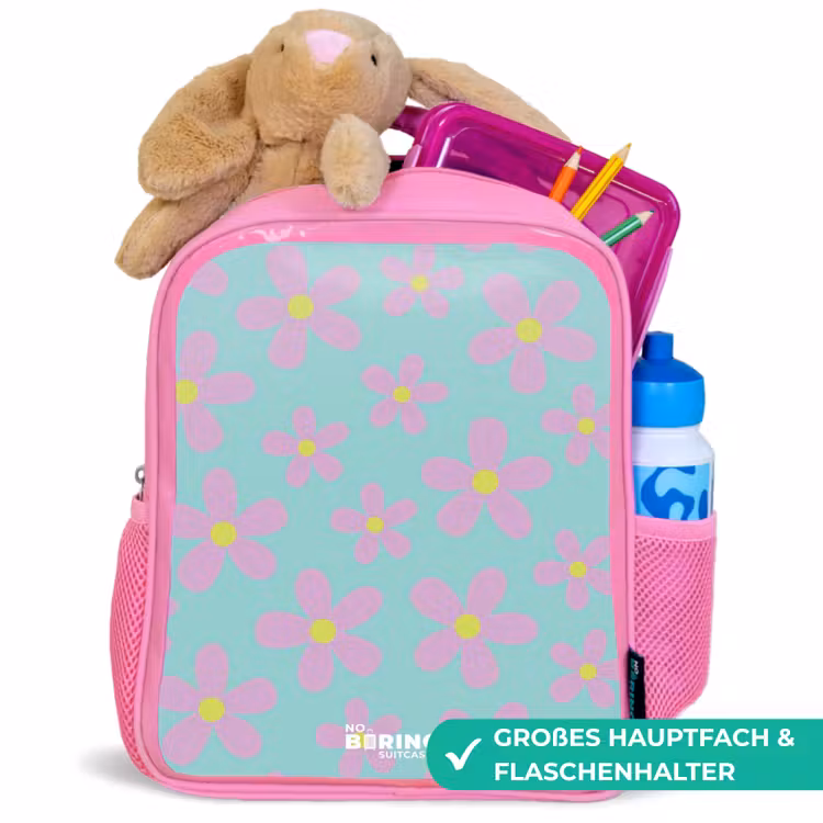 Madeliefjesmania mint Kinderrugzak - Roze middel -inhoud_DE
