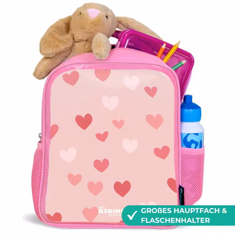 Hartjes Kinderrugzak - Roze middel -inhoud_DE