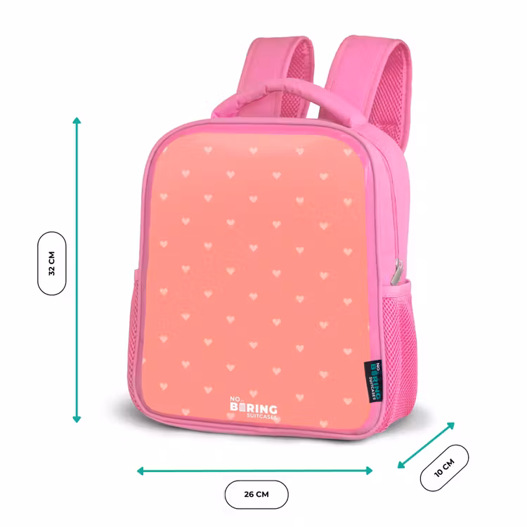 Hartendief Kinderrugzak - Roze middel -productfoto_formaten
