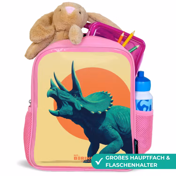 Hoornkrijger in de zon Kinderrugzak - Roze middel -inhoud_DE