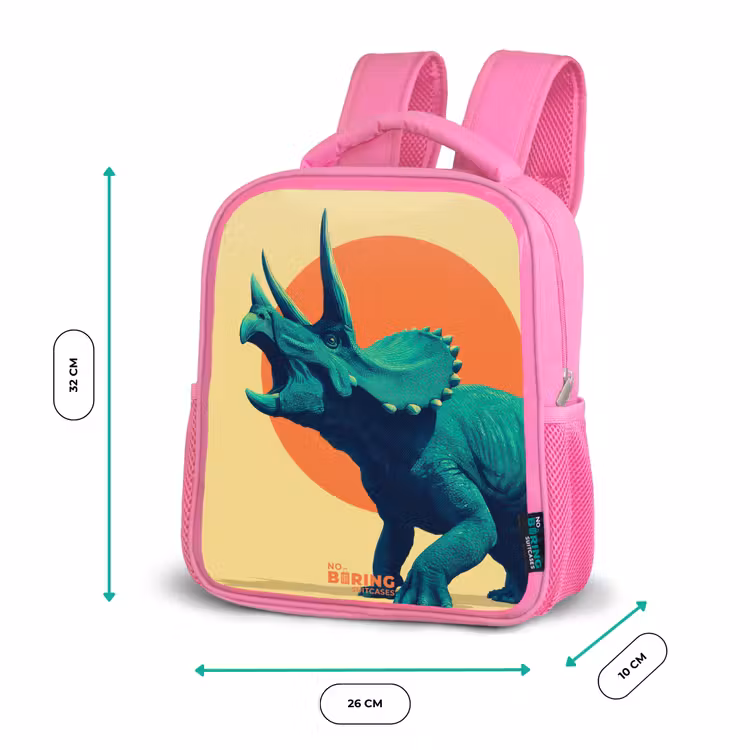 Hoornkrijger in de zon Kinderrugzak - Roze middel -productfoto_formaten