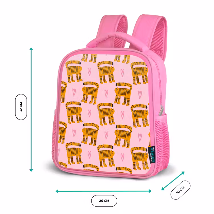 Katten - Roze - Hartjes Kinderrugzak - Roze middel 863 -productfoto_formaten