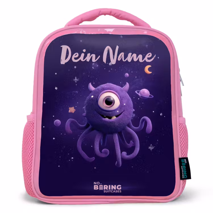 Kosmisch tentakelmonster Kinderrugzak - Roze middel -3d