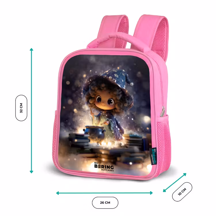 Magische Nacht vol Toverkunst Kinderrugzak - Roze middel -productfoto_formaten
