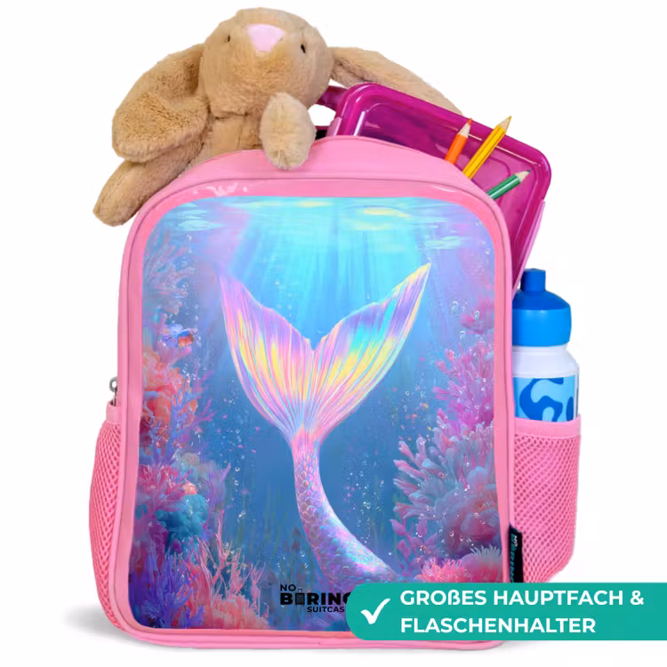 Zeemeermin - Koraal - Water Kinderrugzak - Roze middel -inhoud_DE