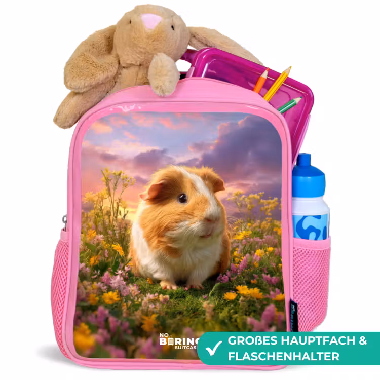 Cavia - Natuur - Dier Kinderrugzak - Roze middel -inhoud_DE