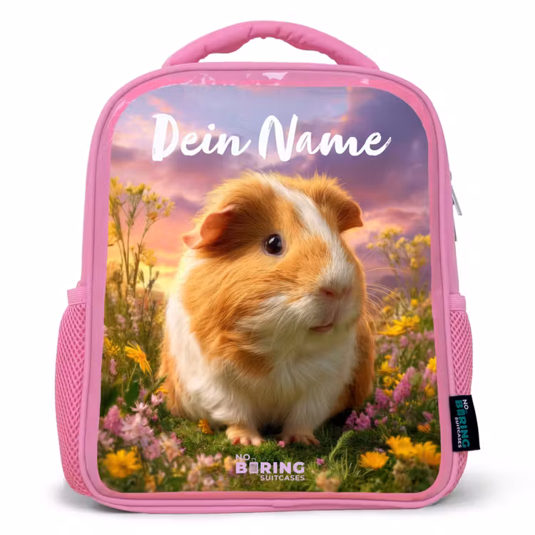 Cavia - Natuur - Dier Kinderrugzak - Roze middel -3d