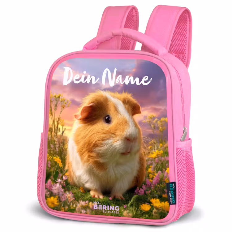 Cavia - Natuur - Dier Kinderrugzak - Roze middel -schuin