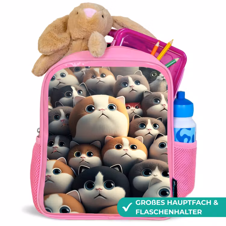 Lapjes Katjes Kinderrugzak - Roze middel -inhoud_DE