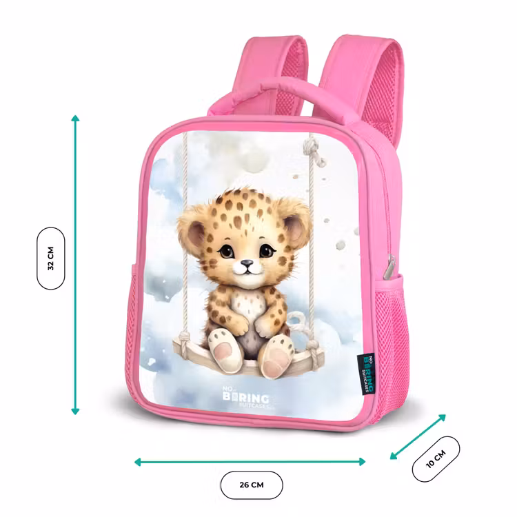 Perry panter Kinderrugzak - Roze middel -productfoto_formaten