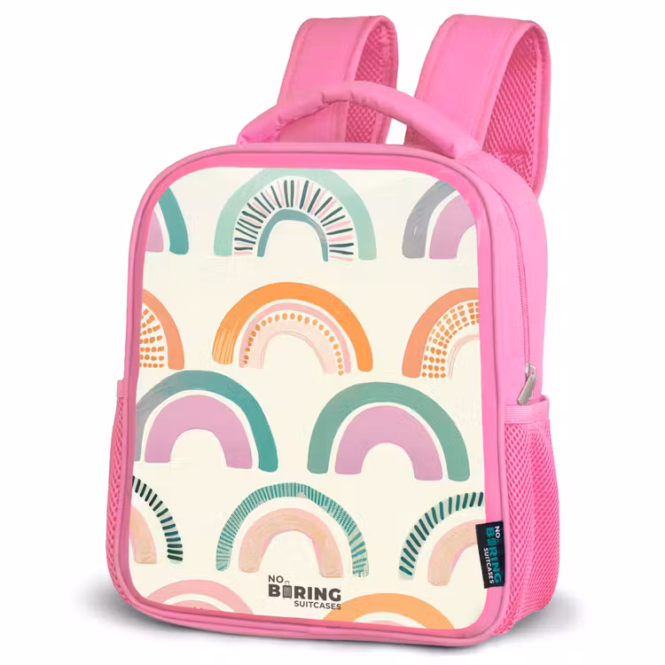 Regenbogen Kinderrugzak - Roze middel -schuin