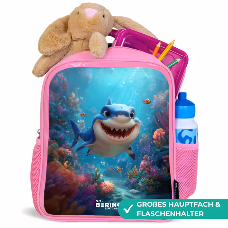 Rif - Koraal - Haai - Dier Kinderrugzak - Roze middel -inhoud_DE