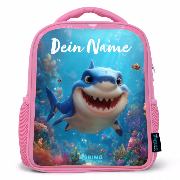 Rif - Koraal - Haai - Dier Kinderrugzak - Roze middel -3d