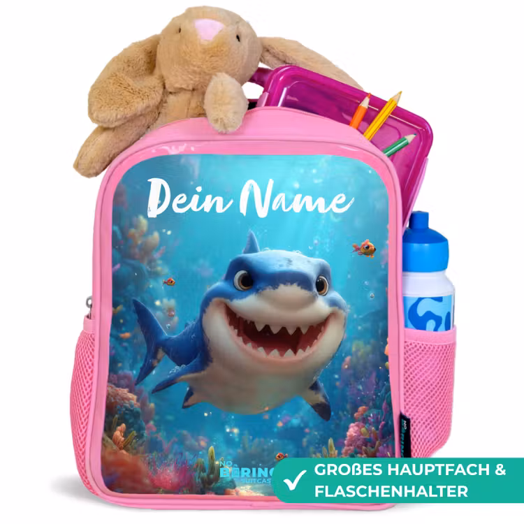 Rif - Koraal - Haai - Dier Kinderrugzak - Roze middel -inhoud_DE
