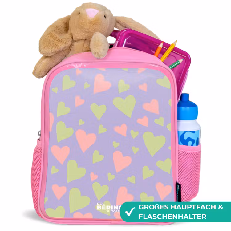 Lovely lila Kinderrugzak - Roze middel -inhoud_DE