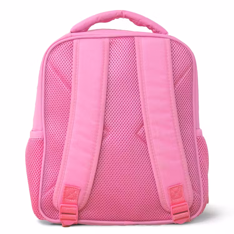 Springende blauwe dolfijn Kinderrugzak - Roze middel -achterkant