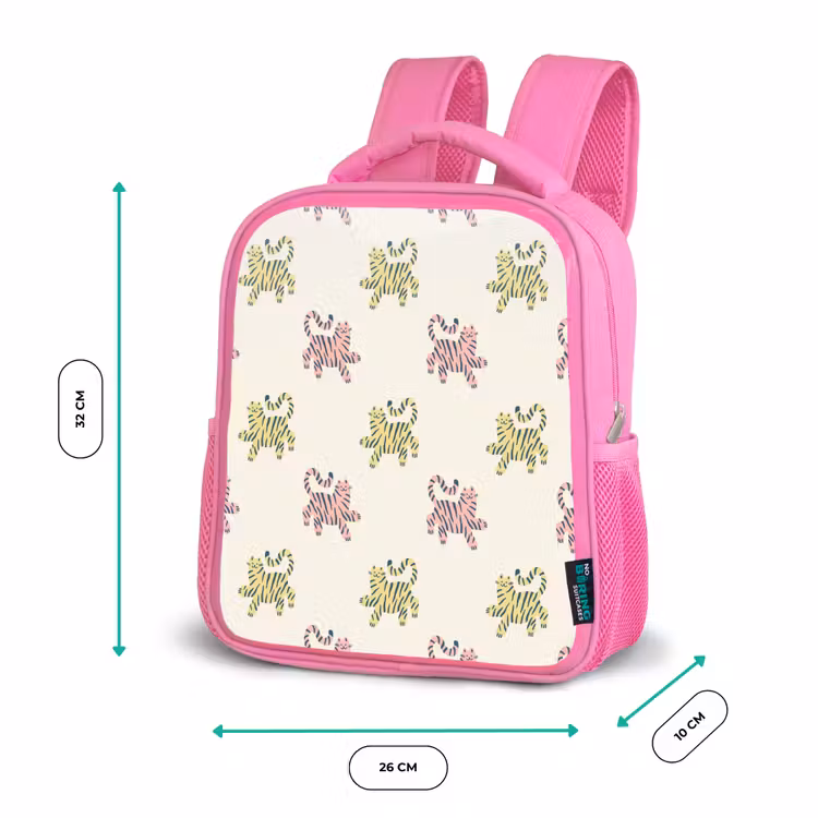Dansend - Katten - Patroon Kinderrugzak - Roze middel 863 -productfoto_formaten