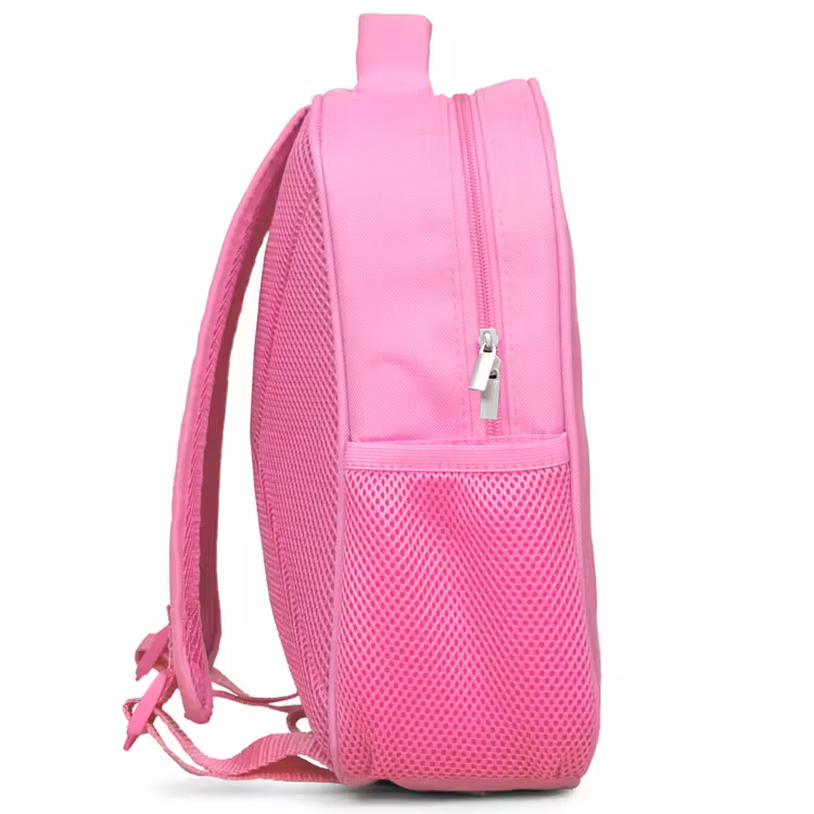 Dansend - Katten - Patroon Kinderrugzak - Roze middel 863 -zijkant