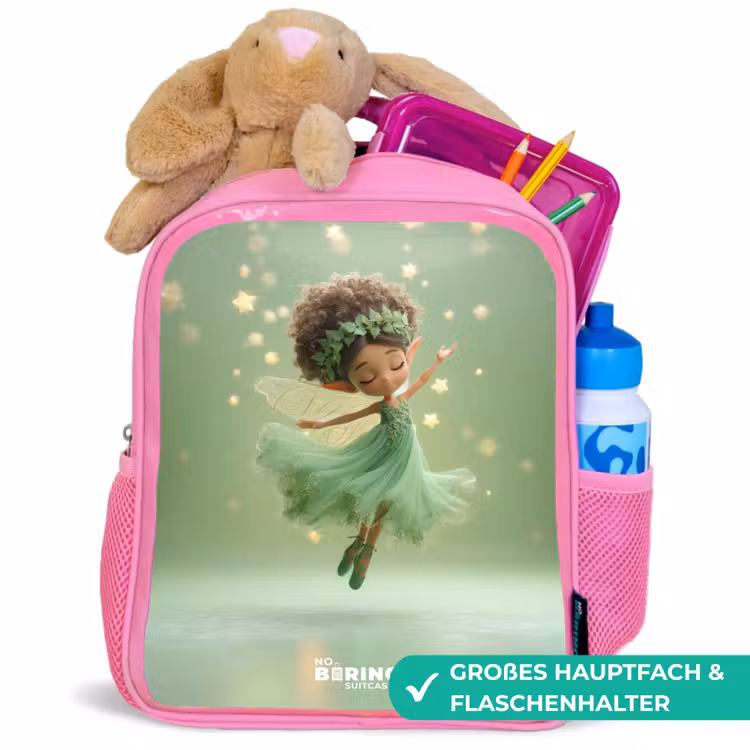 Dansende fee in groen licht Kinderrugzak - Roze middel -inhoud_DE
