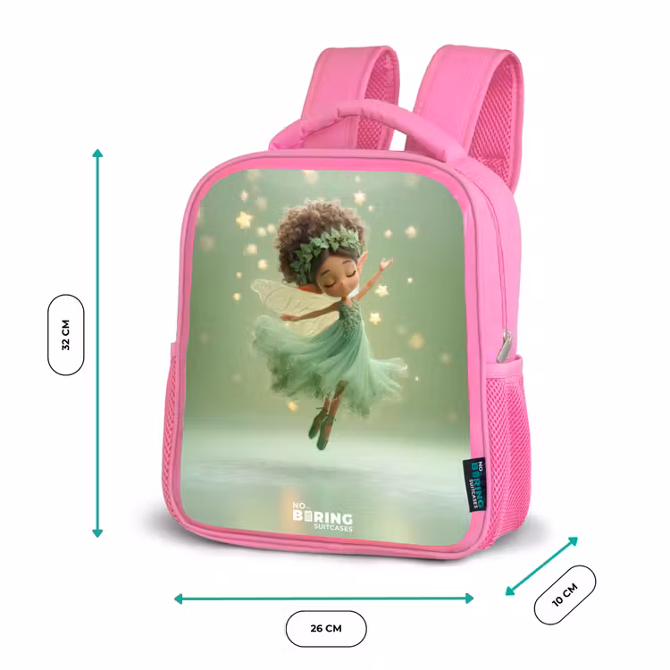 Dansende fee in groen licht Kinderrugzak - Roze middel -productfoto_formaten