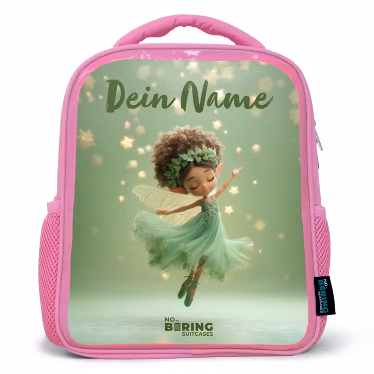 Dansende fee in groen licht Kinderrugzak - Roze middel -3d
