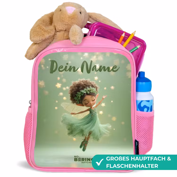 Dansende fee in groen licht Kinderrugzak - Roze middel -inhoud_DE