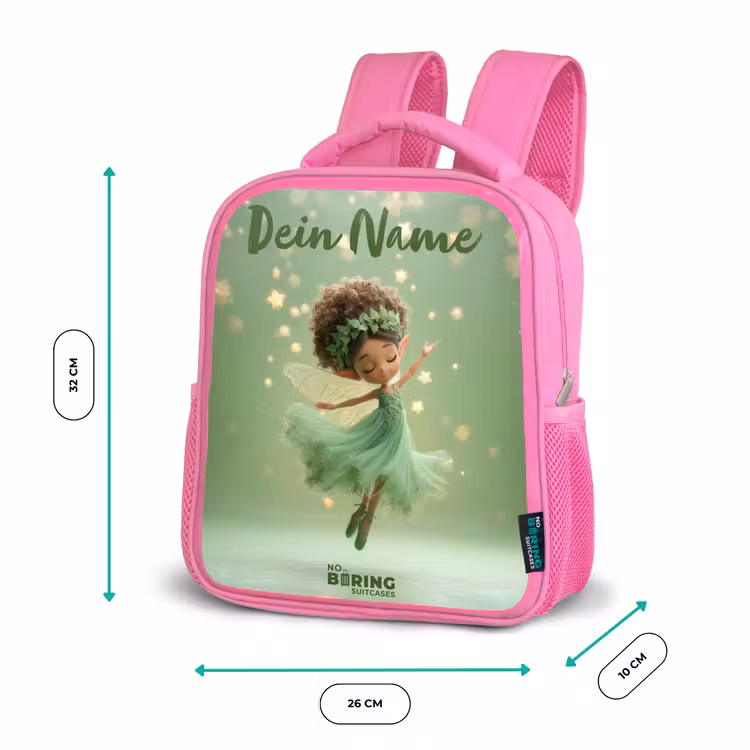 Dansende fee in groen licht Kinderrugzak - Roze middel -productfoto_formaten