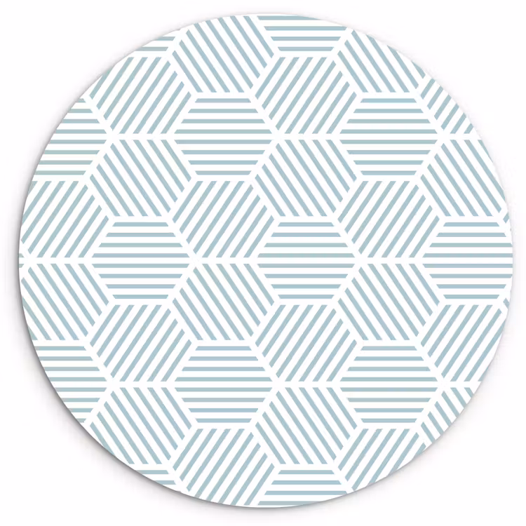 Abstract - Patronen - Design Wandcirkel kunststof plaat 5mm dik klein 188 -3d