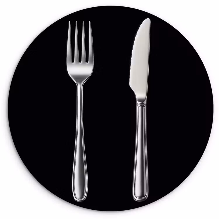 Bestek - Klassiek - Elegant Wandcirkel kunststof plaat 5mm dik klein -3d