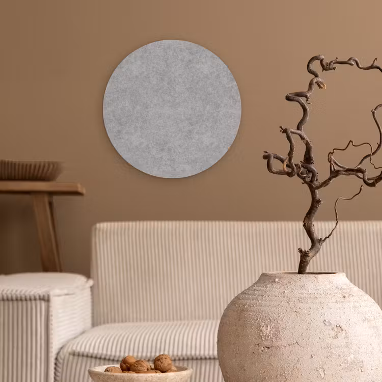 Beton - Oud - Patroon Wandcirkel kunststof plaat 5mm dik klein 188 -sfeer1