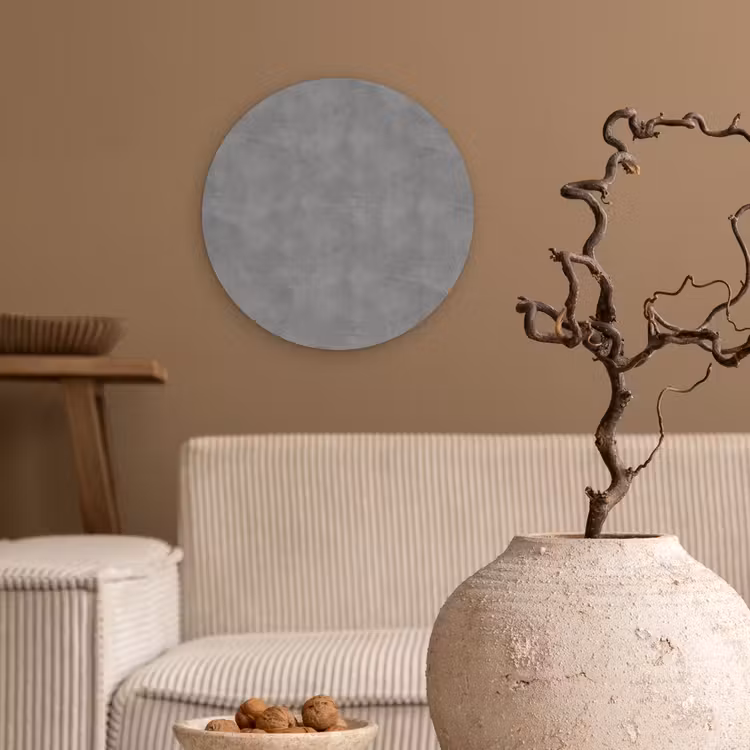 Beton - Structuur - Patroon Wandcirkel kunststof plaat 5mm dik klein 188 -sfeer1