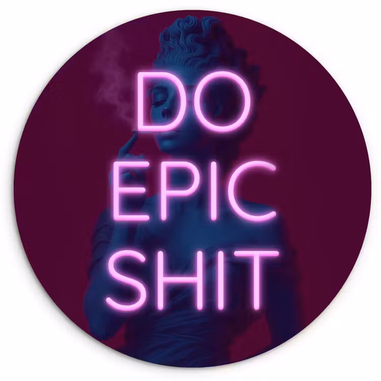 Buste - Neon - LED - Letters Wandcirkel kunststof plaat 5mm dik klein -3d