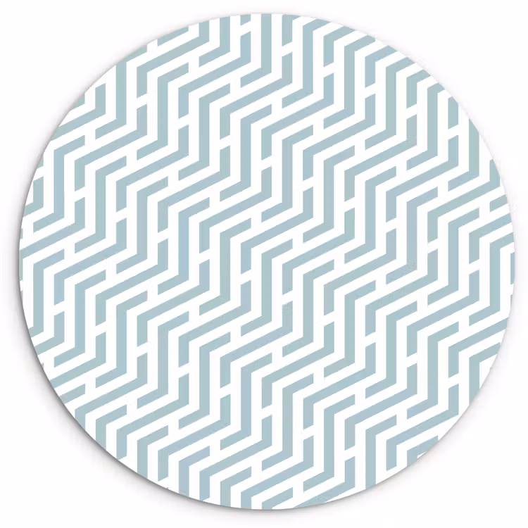 Design - Geometrie - Patroon - Groen Wandcirkel kunststof plaat 5mm dik klein 188 -3d