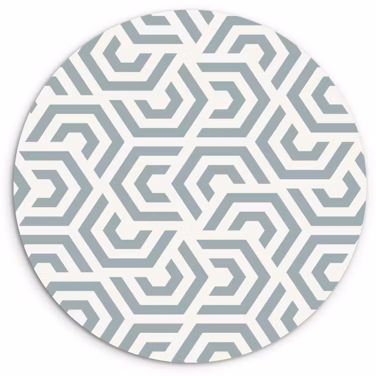Design - Lijn - Patroon - Groen Wandcirkel kunststof plaat 5mm dik klein 188 -3d