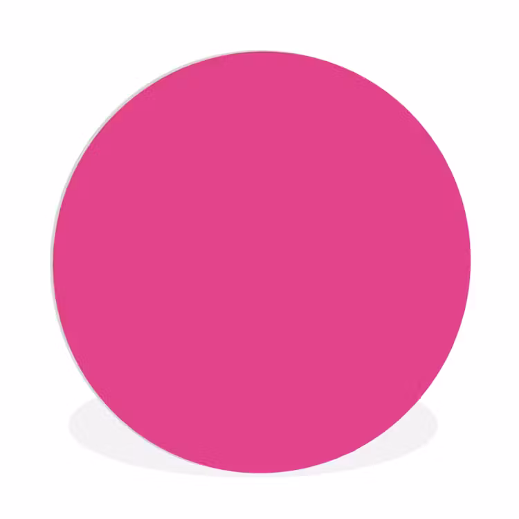 Fuchsia - Neon - Kleuren Wandcirkel kunststof plaat 5mm dik klein 188 -3d