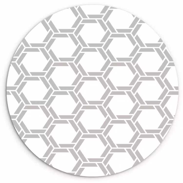 Grafisch - Patroon - Modern Wandcirkel kunststof plaat 5mm dik klein 188 -3d